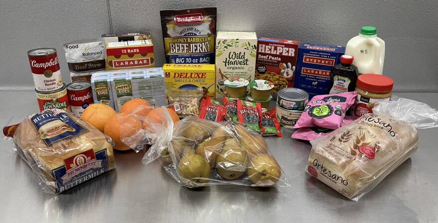 An example of what the Hodag Monster Meals bag includes. This was from the May distribution.