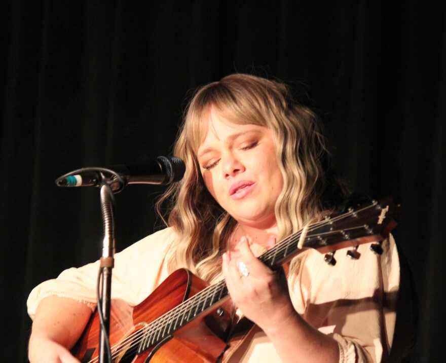 Singer-songwriter Clair Liparulo performs during 'Song & Story' concert.