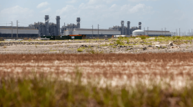 A Florida Power & Light natural gas-fueled power plant sits across from the site proposed for the Project Tango AI data center.