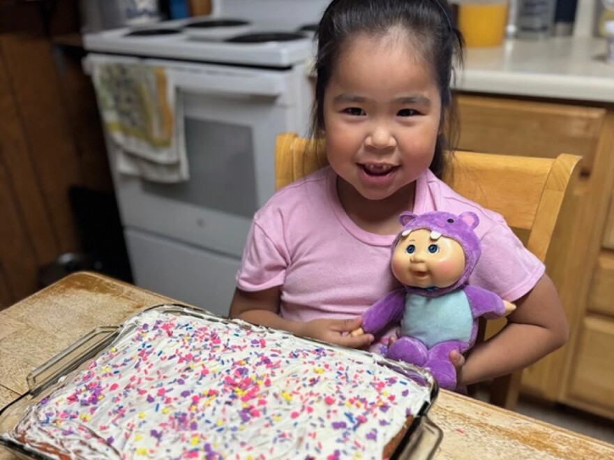 On Oct. 11, 2025, the night before the storm, the Johns didn’t know life was about to change forever in Kipnuk. They gave in to their little girl’s request to give Baby a birthday party, a strawberry cake with vanilla icing and sprinkles.