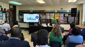 Guilford County Schools Superintendent Whitney Oakley and Chief of Staff Sonya Stephens held a press conference on the latest statewide data release on Sept. 2, 2026.