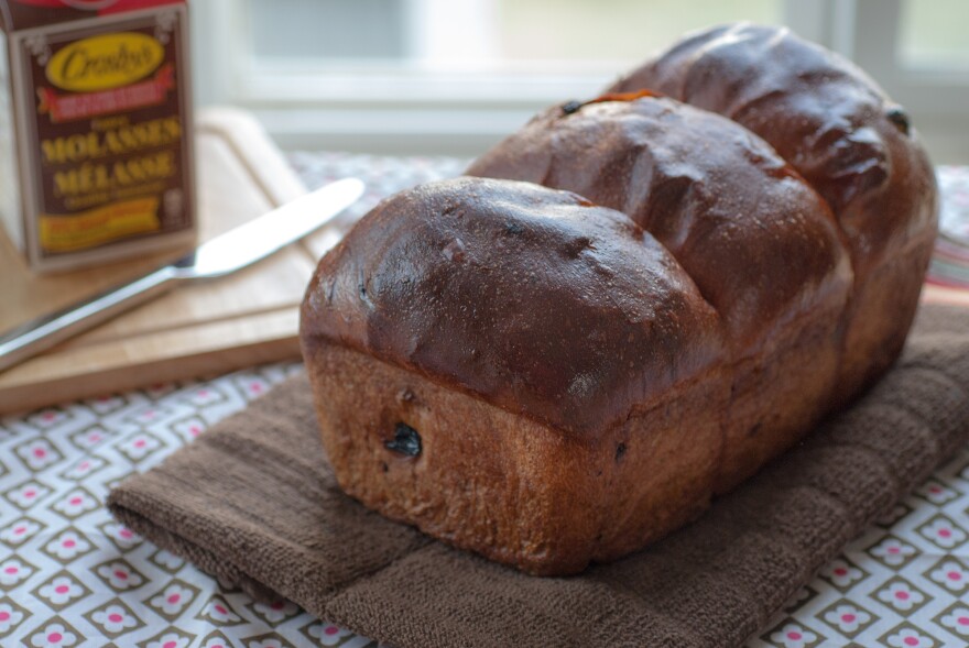 Lassy (short for molasses) Raisin Bread is a Newfoundland recipe.