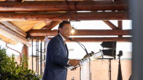 Chief Hoskin giving the 72nd State of the Nation Address