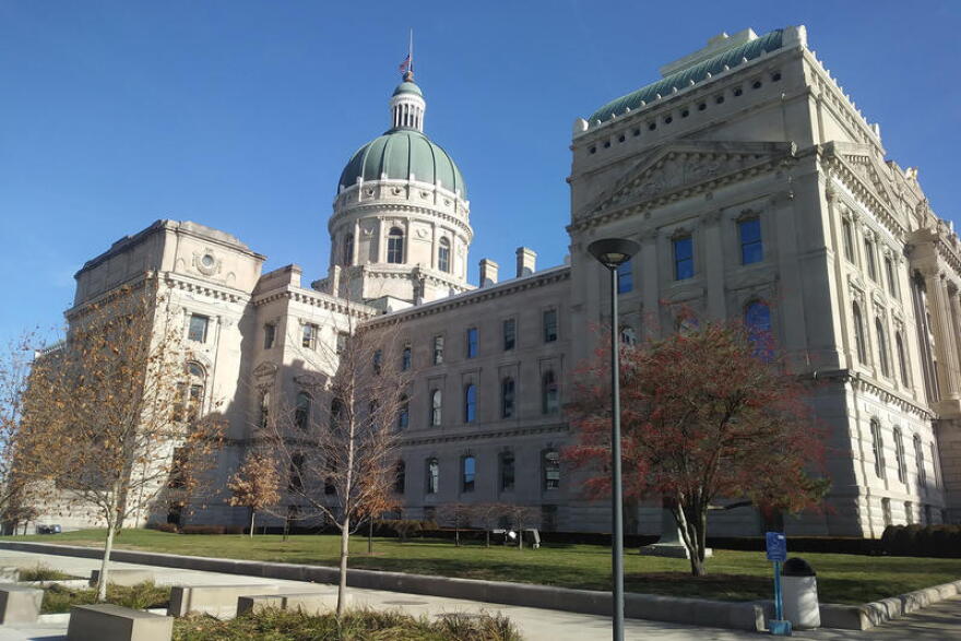 The Indiana Statehouse.