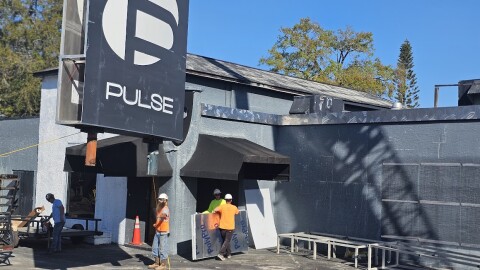 On Wednesday, crews removed the Pulse Nightclub sign. It is the first step of the demolition process, which is scheduled for next week.