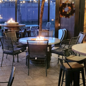 Rellik Winery dining area.