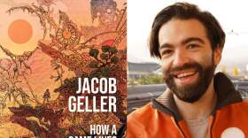 The cover of "How a Game Lives" beside author Jacob Geller. (Courtesy of HarperPop, An Imprint of HarperCollins Publishers)