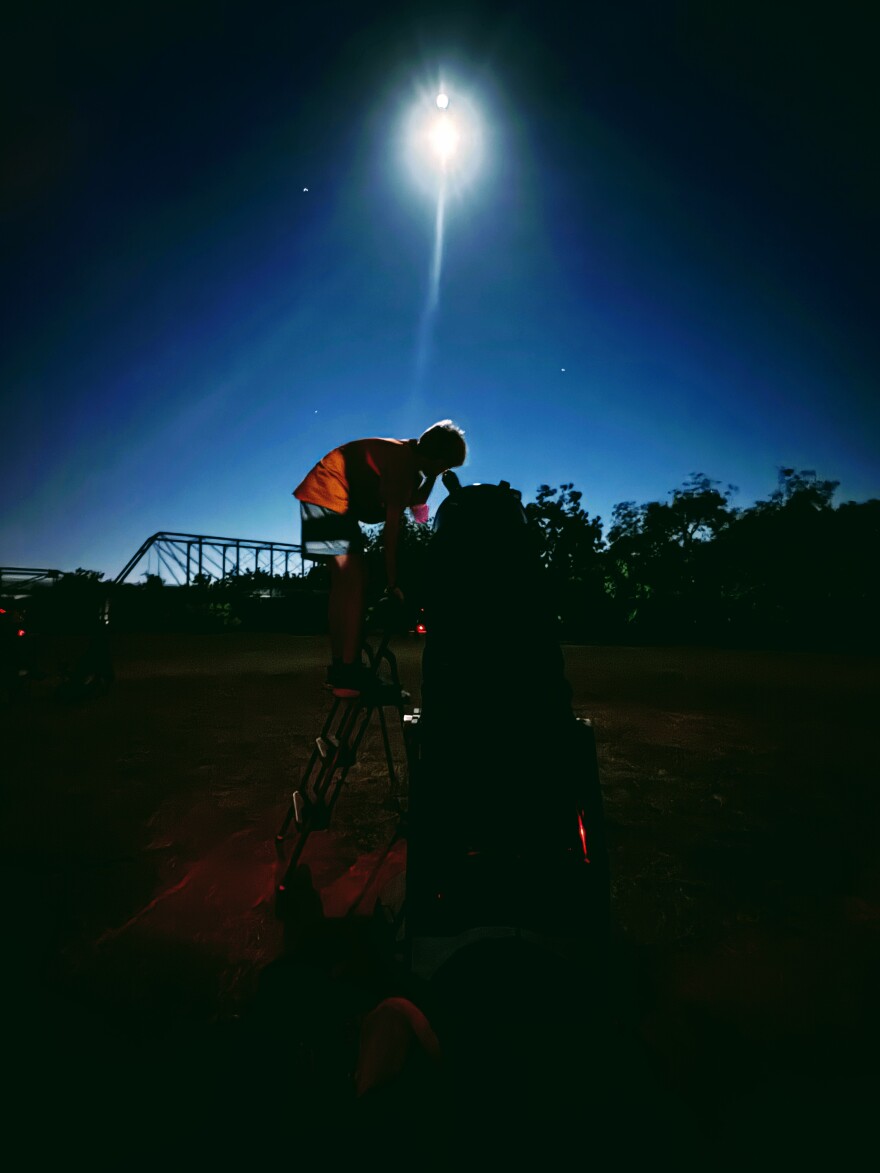 Night stargazing in the Texas Hill Country