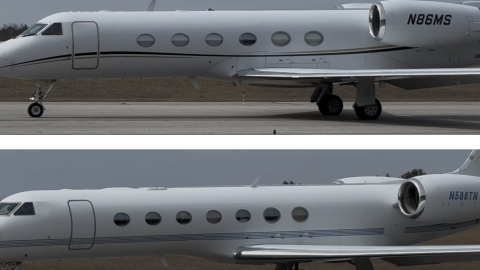 Two flights operated by charter airline Journey stop to refuel at Pease International Airport in Portsmouth on March 18, 2026. Activists from No ICE NH allege they were used to deport Ukranian citizens.