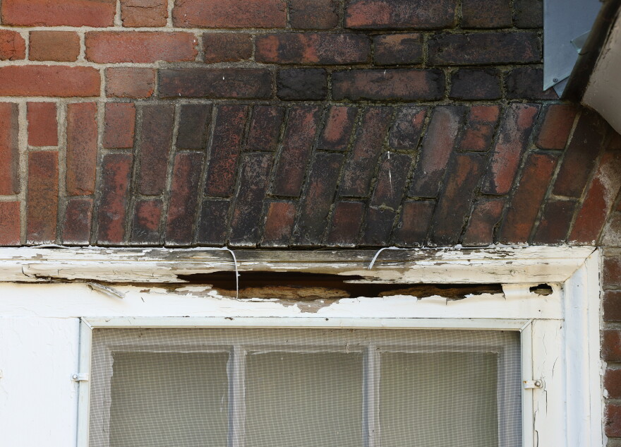 Weld Residence Hall shows signs of water damage at the former Wells College campus in the village of Aurora, New York. Wells College has received court approval to sell and transfer artwork, artifacts, rare books and other personal property as it continues to wind down operations after its June 2024 closure. The future of the campus remains unresolved after a proposed $12.5 million sale fell through earlier this year.