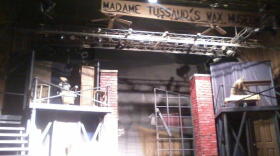 Assistant Director Kevin Clark on the set of TWO's "Sweeney Todd."
