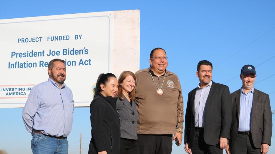The Gila River Indian Community welcomed high-level officials from the Bureau of Reclamation, U.S. Army Corps of Engineers and Interior Department for a historic solar panel project groundbreaking on Friday.