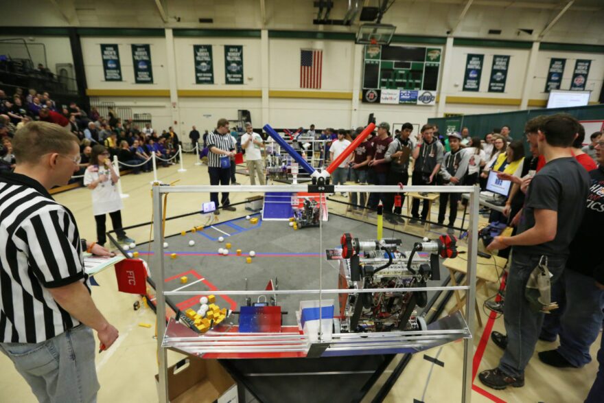 School robotics competitions like this one at Missouri S&T in 2016 can help students develop an interest in STEM fields.