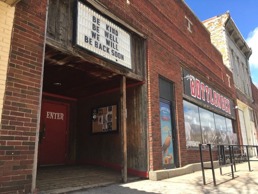It's not clear whether The Bottleneck in Lawrence will be among the businesses allowed to reopen in Kansas after the state-at-home order is lifted.