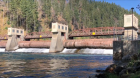 The Leaburg Dam on the McKenzie River.