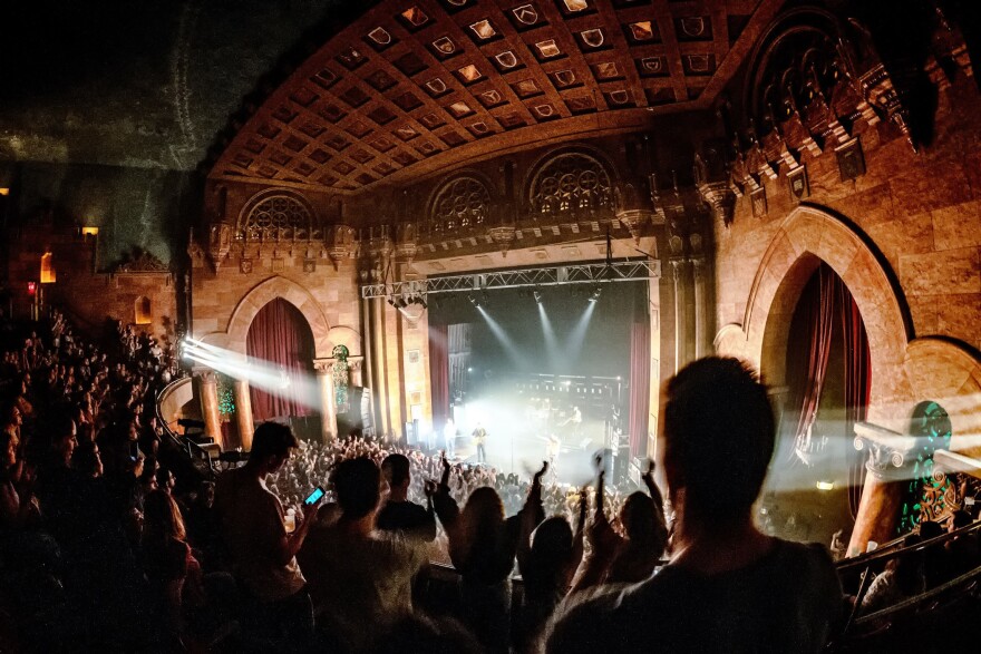 A view from the State Theatre's balcony during a 2019 concert.