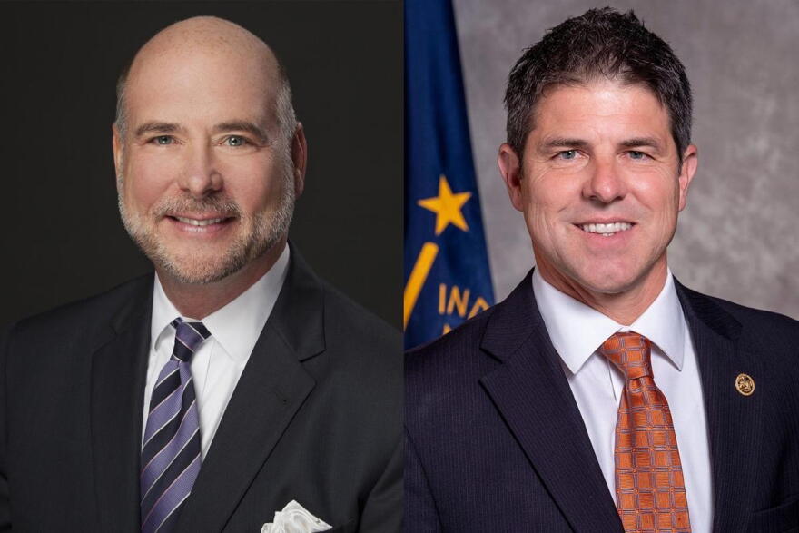 House Speaker Brian Bosma (R-Indianapolis) and Senate President Pro Tem Rodric Bray (R-Martinsville)