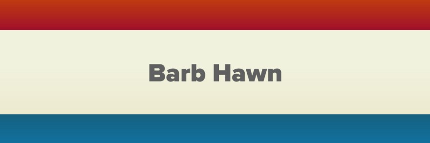 Barb Hawn. Decorative header with a patriotic color scheme. 