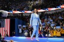 Vice President Kamala Harris admires the crowd during a campaign rally, Tuesday, July 30, 2024, in Atlanta.