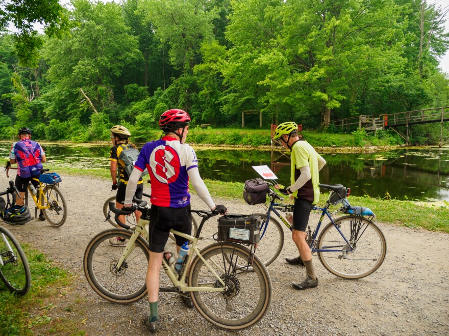 Bikers average 50 miles a day on their 400 mile journey.