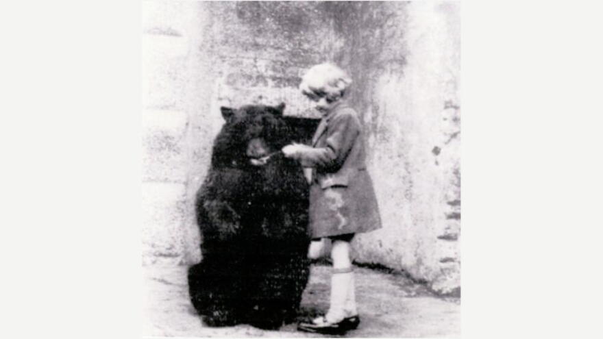 Christopher Robin and Winnie the bear cub. (Courtesy of Lindsay Mattick)