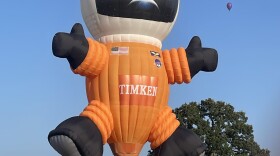The Balloon Classic held during Pro Football Hall of Fame Enshrinement Week bring an estimate of 130,000 spectators, over its 40 years, to see balloons like Timken Company's astronaut.