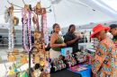 Photo of art jewelry available for purchase at Westcoast Black Theatre Troupe's Juneteenth Arts Festival