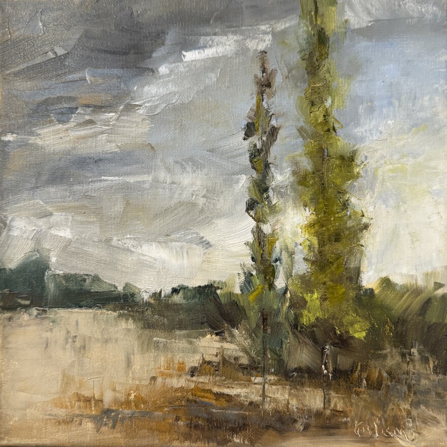 Demetra Kalams, “Down By the Pond,” Oil