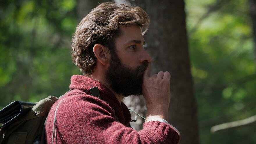 Quiet On The Set Piece: John Krasinski directs, co-stars, and co-writes <em>A Quiet Place</em>, a thriller that leverages silence for scares.