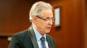 Sen. Matt Claman, an Anchorage Democrat, speaks on the floor of the Alaska Senate on May 19, 2026.