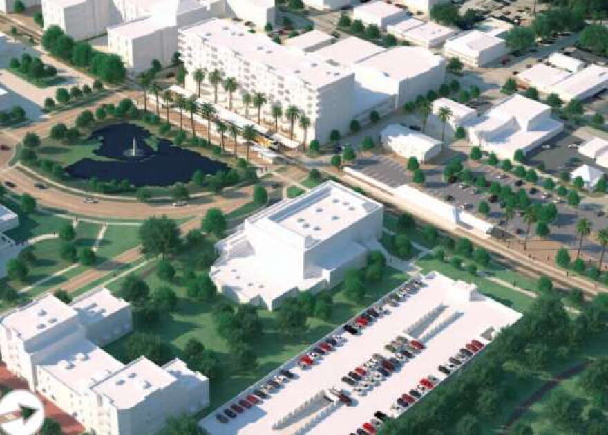 Sunrail will expand to southern Orange County and Osceola County. Here is a rendering of the Kissimmee station. Photo: Sunrail.
