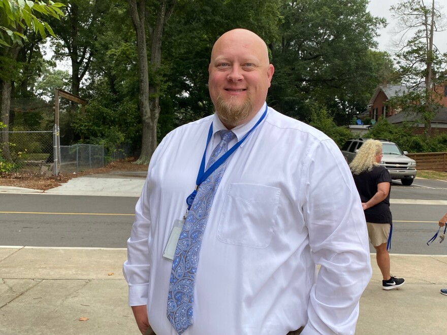 Mooresville High School Principal Luke Brown