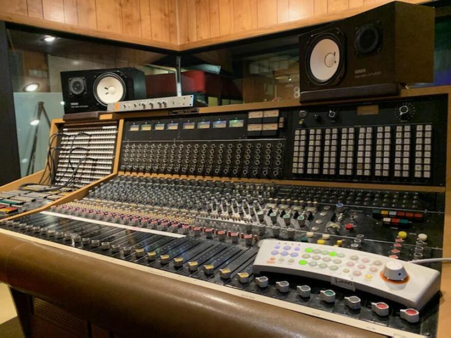 Historic recording console at Muscle Shoals Sound Studio