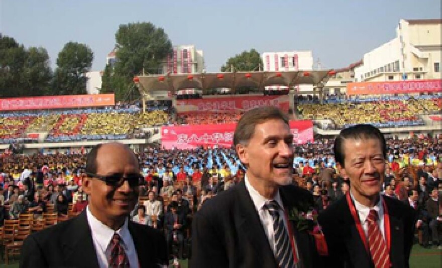 University President Randy Dunn, with Murray State faculty members Luis Canales and Guangming Zou tour Asia to improve international partnerships.