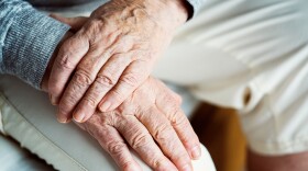Closeup of elderly hands