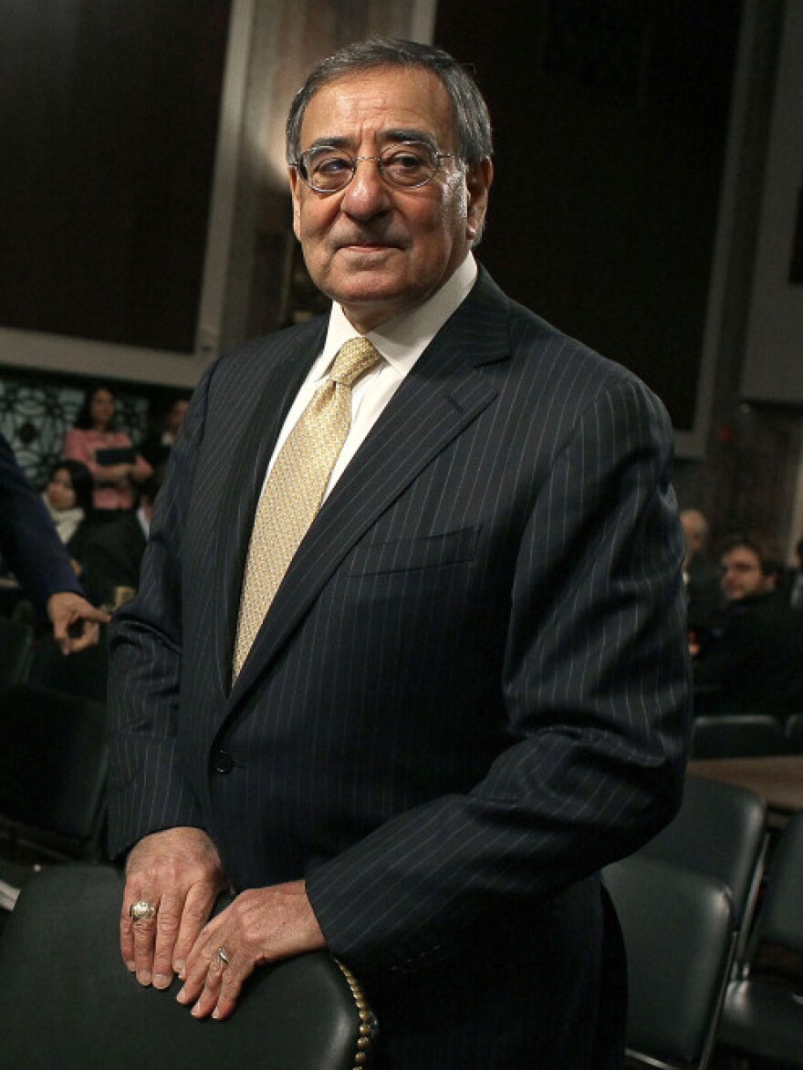 Defense Secretary Leon Panetta says the military will focus more on Asia. He says the Pentagon can absorb some budget cuts, but warns that they must not be too deep. He's shown here Tuesday on Capitol Hill, where he testified before the Senate Armed Services Committee.