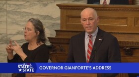 Gov. Greg Gianforte delivers his State of the State address, January 28, 2021.