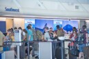 Photo from Jacksonville International Airport showing the check-in desks.