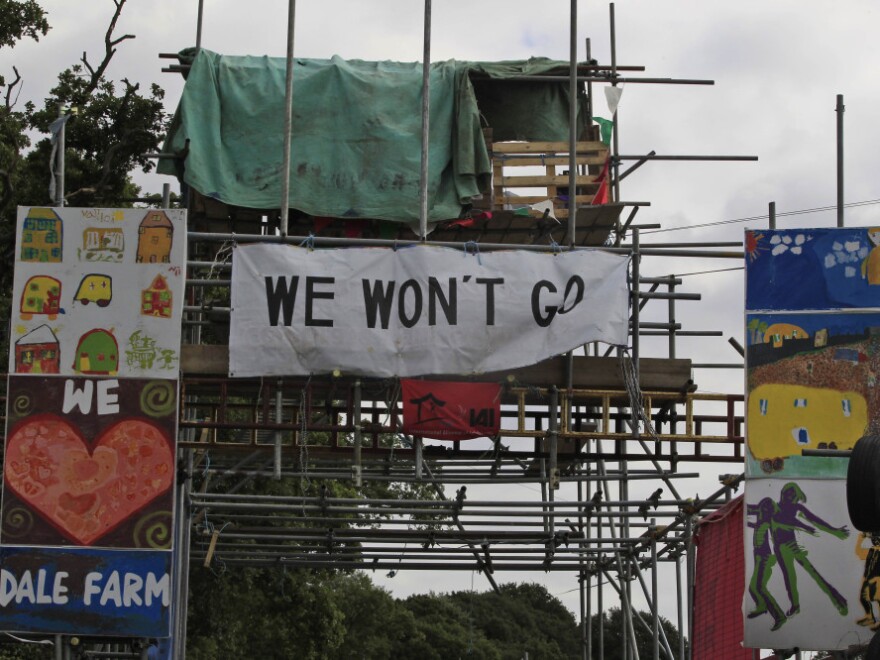 The Travellers refuse to leave the land, half of which was protected from development by local zoning laws.