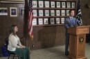 U.S. Sen. Bernie Moreno speaks at a news conference Aug. 6 at the Cincinnati Fraternal Order of Police Lodge 69. Seated to his left is Holly, a woman injured in the July 26 fight in downtown Cincinnati.