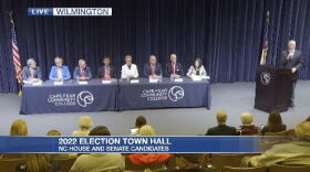 October 19, 2022 town hall for state representative candidates, hosted by WHQR, WECT, and Port City Daily.