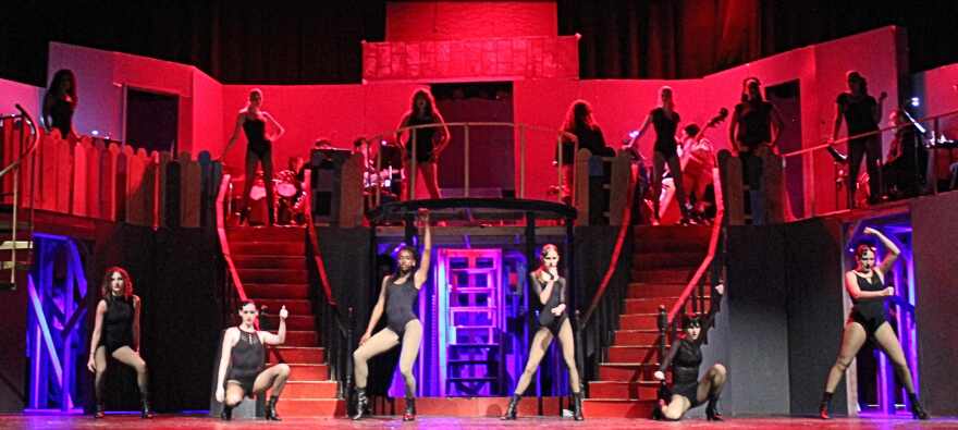 The merry murderesses perform 'Cell Block Tango' in 'Chicago.'
