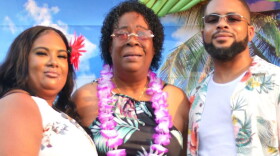 Shelia Muhammad, center, with her daughter Nicole Galloway and son Hakim Muhammad.