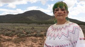 Ophelia Watahomigie-Corliss, a Havasupai Tribal Councilwoman, at the Red Butte Gathering in October, 2018. (Photo courtesy of Ophelia Watahomigie-Corliss)