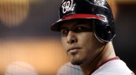 Wilson Ramos of the Washington Nationals during a game in Phoenix on June 2, 2011.