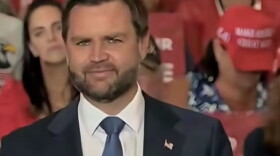 This still image of Vice President JD Vance is taken from a video feed on the Zach Lahn For Governor campaign page during the Vance event in Council Bluffs, Iowa, on September 18, 2026.