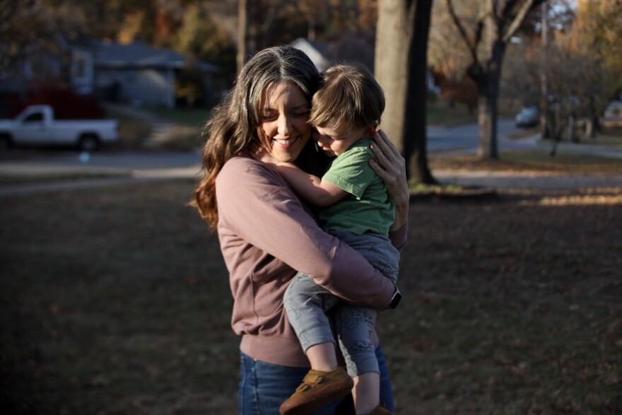 Annie Parsons had her son, River, when she was 41.