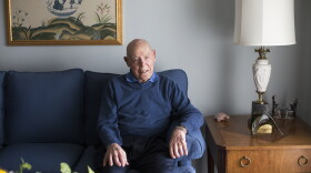 World War II veteran Ralph Goldsticker at his home in Creve Coeur.