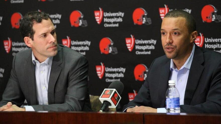 Paul DePodesta (left) and Sashi Brown 