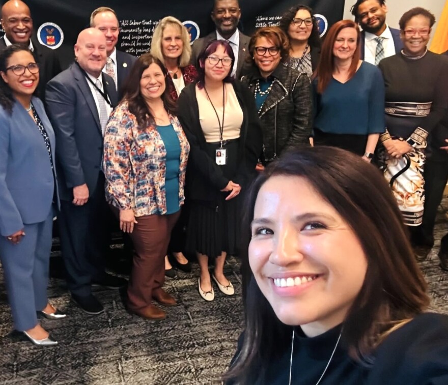 First-year NM State Senator Cindy Nava, with former HUD colleagues, Nov. 24, 2024.